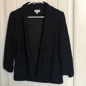Black knit.open weave blazer From macys